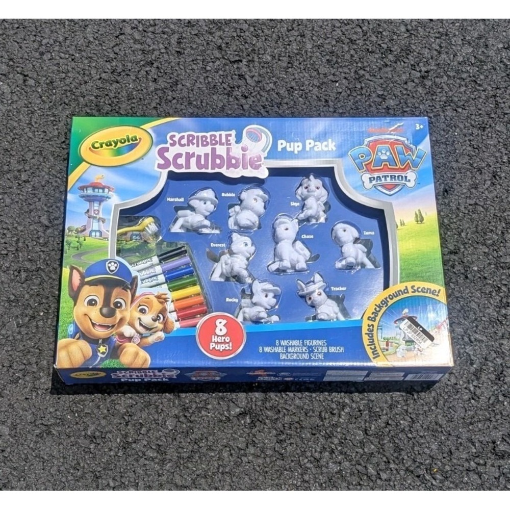 Crayola Scribble‎ Scrubbie PAW Patrol Pup Pack, 8ct, PAW Patrol Figurines, Color